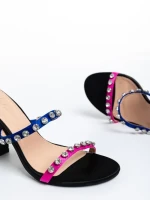 Дамски сандали  черни  от текстилен материал Bexley