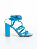 Дамски сандали  сини  от еко кожа  Evalina