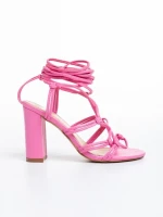 Дамски сандали  розови  от еко кожа  Evalina