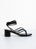 Дамски сандали  черни  от еко кожа  Kamari
