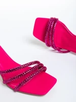 Дамски сандали  цикламени  от еко кожа  Brittany