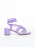 Дамски сандали  лилави  от еко кожа  Nereida