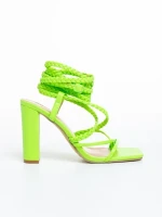 Дамски сандали  зелени  от еко кожа  Elesia