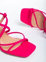Дамски сандали  цикламени  от еко кожа  Elesia