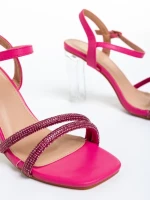 Дамски сандали  цикламени  от еко кожа  Brendia