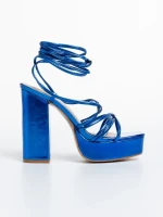 Дамски сандали  сини  от еко кожа  Dimitra