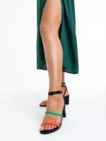 Дамски сандали  черни  от еко кожа  Malayah