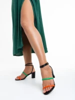 Дамски сандали  черни  от еко кожа  Malayah