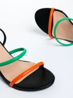 Дамски сандали  черни  от еко кожа  Malayah