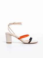 Дамски сандали  бежови  от еко кожа  Malayah