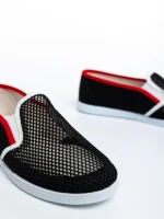 Дамски кецове  черни  от текстилен материал  Lajada