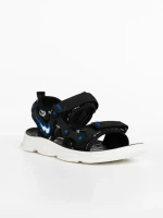 Детски сандали  черни  от текстилен материал  Piero