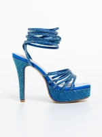 Дамски сандали  сини  от еко кожа Sameria