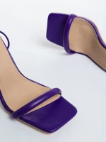 Дамски сандали  лилави  от еко кожа Berenise