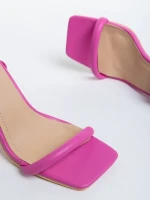 Дамски сандали  цикламени  от еко кожа Berenise