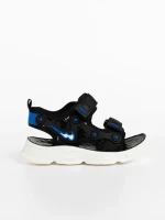 Детски сандали  черни  от текстилен материал  Piero