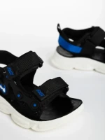 Детски сандали  черни  от текстилен материал  Piero