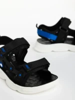 Детски сандали  черни  от текстилен материал  Piero