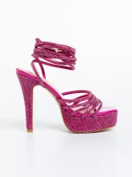 Дамски сандали  цикламени  от еко кожа Sameria