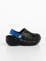 Детски чехли черни със синьо от синтетичен материал Lexani