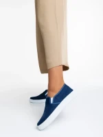 Дамски спортни обувки тъмно сини от текстилен материал  Lorinda