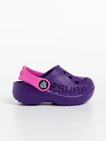 Детски чехли лилави с розово от синтетичен материал Lexani