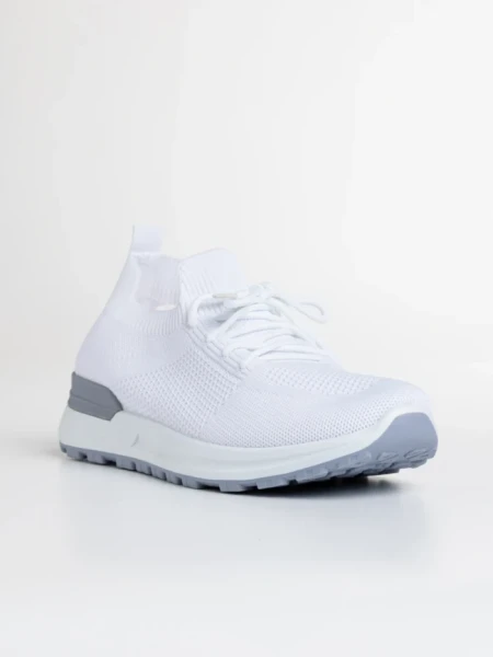 Мъжки спортни обувки бели от текстилен материал  Lucius