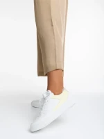 Дамски спортни обувки  бели със жълто  от еко кожа   Sameria