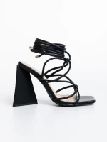 Дамски сандали черни от еко кожа Simara