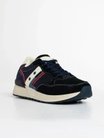 Мъжки спортни обувки сини  от текстилен материал  Hernan