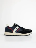 Мъжки спортни обувки сини  от текстилен материал  Hernan