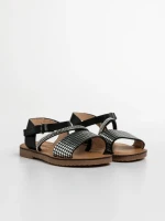 Детски сандали  черни от еко кожа Resa