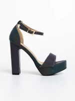 Дамски сандали сиви  преливащи от еко кожа Seana