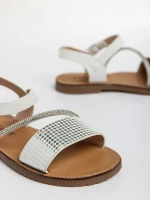 Детски сандали  бели от еко кожа Resa