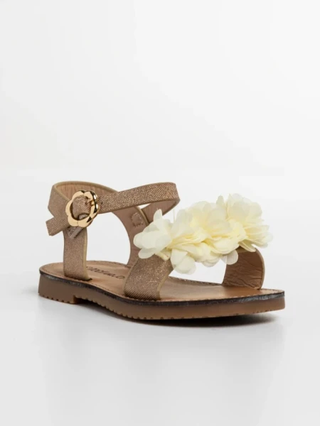 Детски сандали  златисти  от еко кожа Ronita