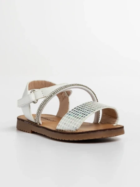 Детски сандали  бели от еко кожа Resa