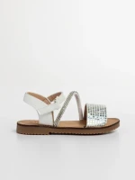 Детски сандали  бели от еко кожа Resa