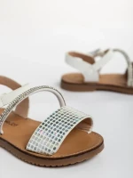 Детски сандали  бели от еко кожа Resa