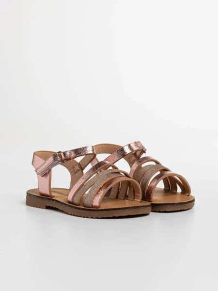 Детски сандали  розови  от еко кожа Reneta