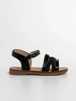 Детски сандали  черни от еко кожа Reneta