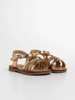 Детски сандали  златисти  от еко кожа Reneta