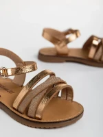 Детски сандали  златисти  от еко кожа Reneta