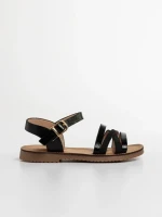 Детски сандали  черни от еко кожа Reneta