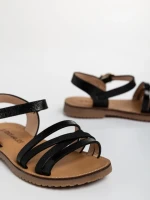 Детски сандали  черни от еко кожа Reneta