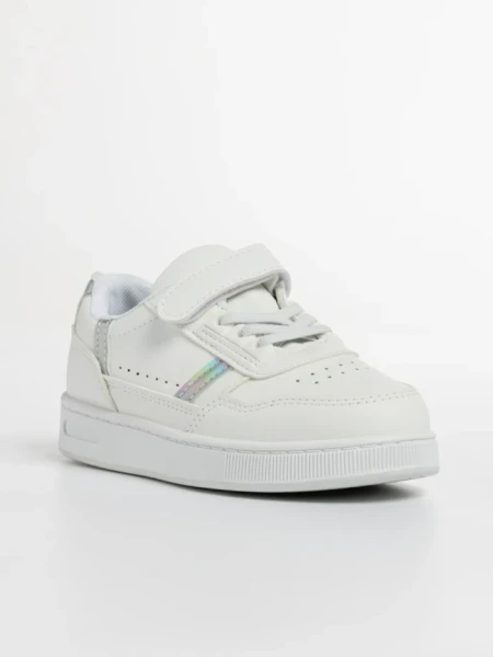 Детски спортни обувки  бели от еко кожа Navi