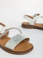 Детски сандали  бели от еко кожа Resa