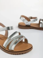Детски сандали  сребристи  от еко кожа Reneta
