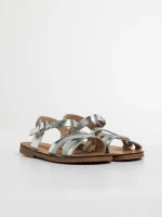 Детски сандали  сребристи  от еко кожа Reneta