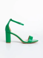 Дамски сандали  зелени  от еко кожа  Capria