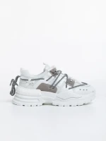 Дамски спортни обувки бели от текстилен материал Nithya